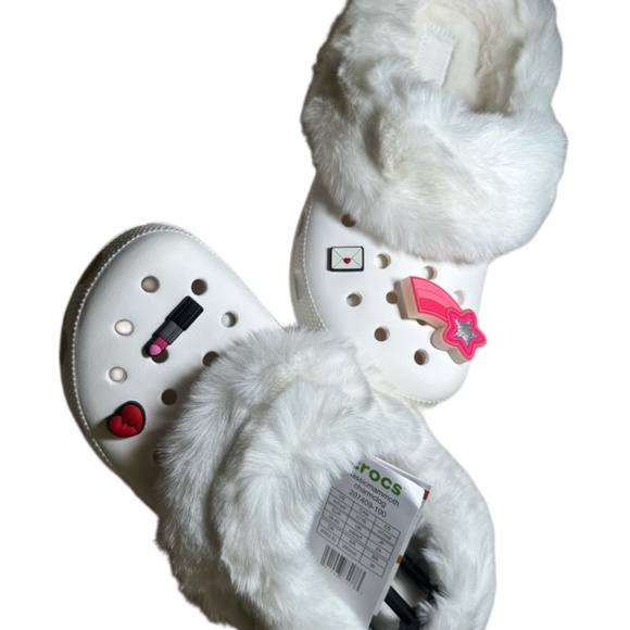 Crocs Mammoth Charm M7 W9 NWT WHITE - Picture 4 of 8